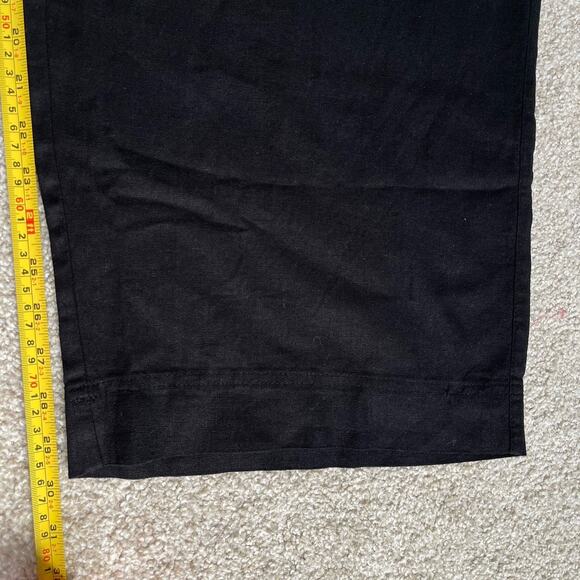 Old Navy Women's XXL Linen blend Wide Leg Pull On Pants Comfort Waist Black - Picture 15 of 15